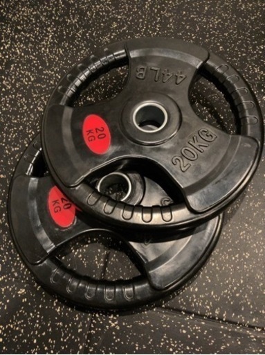 オリンピックラバープレート20kg2枚