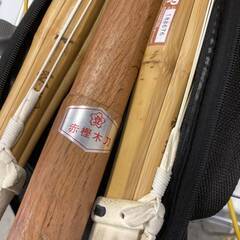 栄光 竹刀 2本 赤樫 木刀 ケース付き 剣道 武道 記名有りの画像