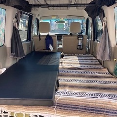 車中泊用のベッド作り