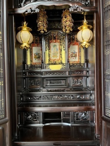 仏壇　魂抜き済み　台付き　姫路市内配達設置込み