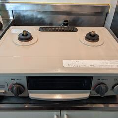 【美品】リンナイ プロパンガスコンロ 幅約56cm 左強火力の画像