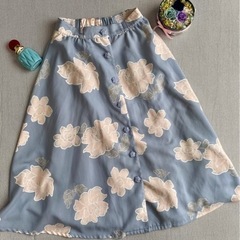 リズリサ　フレア　スカート　水色
