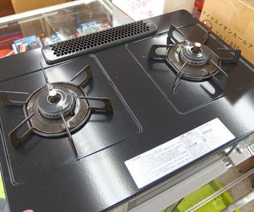 LPガス ガステーブル 2020年製 幅59.5cm ノーリツ ガスコンロ 左強火 NW61QVL☆ 札幌市 北区 屯田 