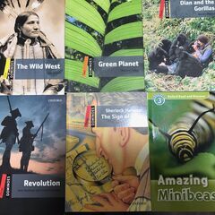 英語多読書13冊　Oxford Dominoes 、Penguin Active Reading、Black cat、Who Was 、graded readers、グレーデッド・リーダーズ、リーディング対策、洋書 、英語長文、教材、伝記、オクスフォード、ペンギンの画像