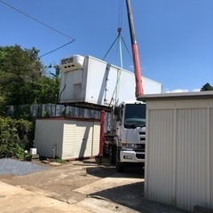 貨物コンテナの敷地内移設