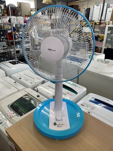 扇風機　No.5703　TED　2018年製　TED-01MS(BL)　※首振りNG　【リサイクルショップどりーむ鹿大前店】
