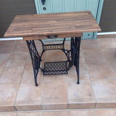 アンティークミシン脚テーブル singer