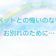 飼い主さん向けの動物グリーフケア1日講座