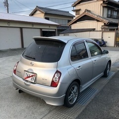 値下げしました。日産　マーチ　5MTオーテック　1.2 SR 柿本マフラーの画像