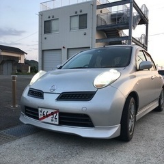 値下げしました。日産　マーチ　5MTオーテック　1.2 SR 柿本マフラーの画像