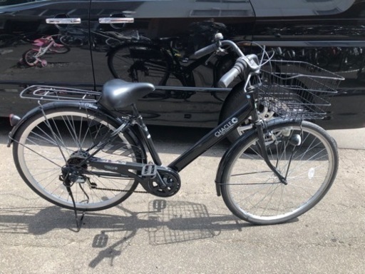 美　27インチ  自転車　現状渡し　6段切り替え　ノーパンクタイヤ　ライト付き