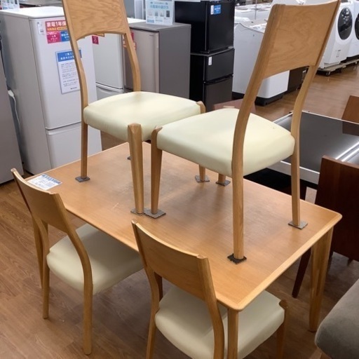 朝日木材加工 ダイニング5点セット【トレファク 川越店】