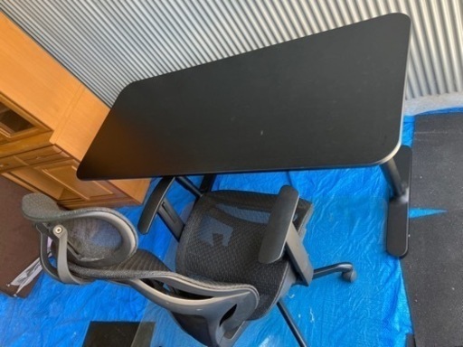 ikea Bekant デスクと椅子と置きマットセット