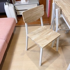 【お買い得‼️】定価24,870円♪ 110cm幅4人掛けダイニングテーブルセット 北欧風ナチュラル♪の画像