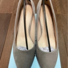 ハイヒール　パンプス　グレー　25cm