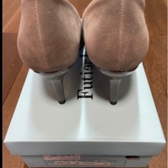 ハイヒール　パンプス　グレー　25cmの画像