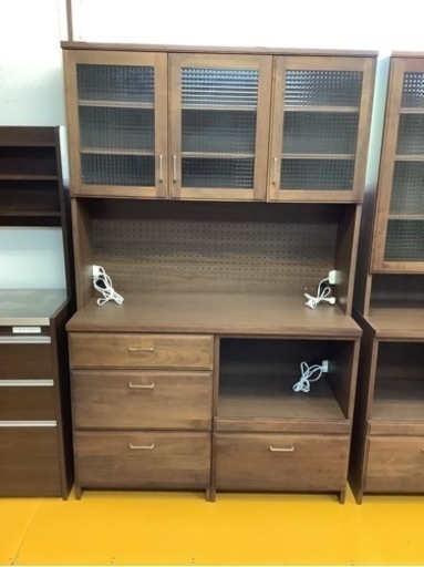 【リサイクルサービス八光】幅120㎝　BICASA 120オープンボード　コンテ　ウォールナット　無垢材