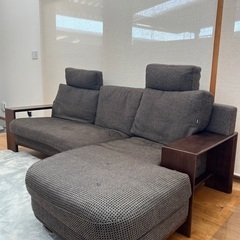 明日迄の出品⭐︎karimoku カリモクのカウチ3人掛けソファー