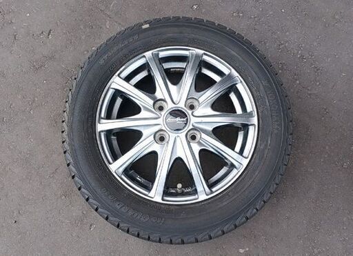 タイヤ ホイール4本セット マナレイスポーツ 13インチ ET43 4.00B PCD100 155/65R13 YOKOHAMA スタッドレス 中古 ☆ 札幌市 豊平区 平岸