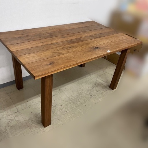 J2432 岡山発 モダン家具ブランド ブルックリンスタイル家具 廃番希少品 MASTERWAL  マスターウォール 天然木 ウォールナット ダイニングテーブル クリーニング済み