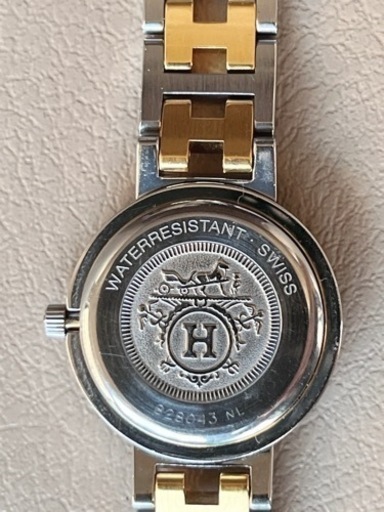 HERMES 腕時計 クリッパー アイボリー 828043 NL