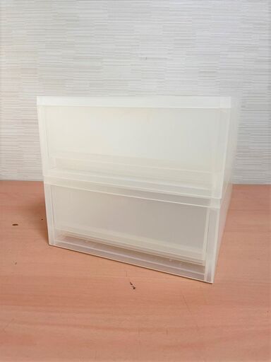 無印良品 ポリプロピレン 引き出し収納 浅型 2段セット