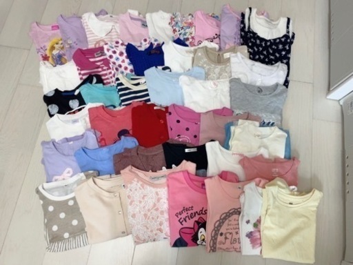 【 受け渡し済 】大量 子供服 75着 まとめ売り 130 春夏中心 女の子