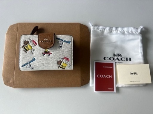 coach スヌーピーコラボ　折り財布　早い者勝ち