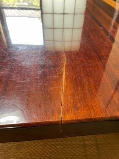 紅紫檀　座卓テーブル　一枚板　153センチ×85センチ