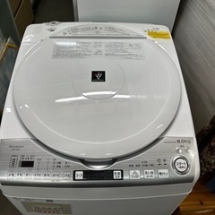 洗濯機 シャープ 洗濯8kg／乾燥4.5kg 2020年 ES-TX8D