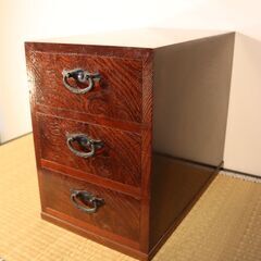 【ヤ取終了1/12】≪J855ジ≫和箪笥 三段/3段 小型/小箪...