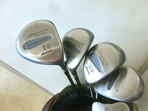 レディースゴルフセット ミズノ ゼファー ZEPHYR 1W.4W.5W.7W.5I～9I.PW.SW.Pt 12本セット マンシング