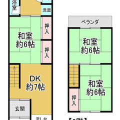 ★★初期費用ゼロ円★★3DK即入居可能物件です★★38,000円...