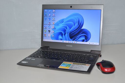 中古軽量ノートパソコン 最新Windows11 東芝dynabook R632/28GS core i5-3317U/メモリ4GB/爆速SSD256GB/13.3インチ/無線内蔵/webカメラ