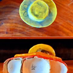 ヴィンテージ メキシコ フォークアート ルピータ人形 張り子人形 民芸 民藝 置物 オブジェ　/TJ-1152 1Fの画像