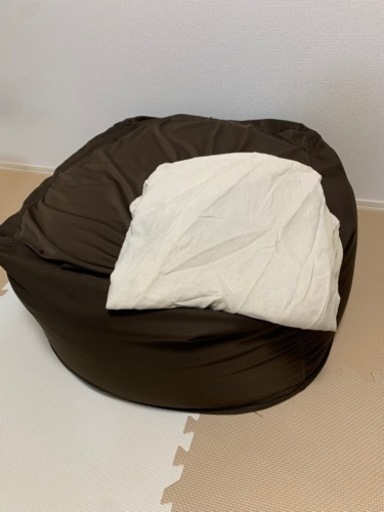 【変えカバー付】ビーズソファ　大　ビーズクッション　Nストレッチ