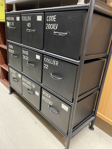 ジモティ来店特価!!　3×3収納棚　ブラック　　　J-0524