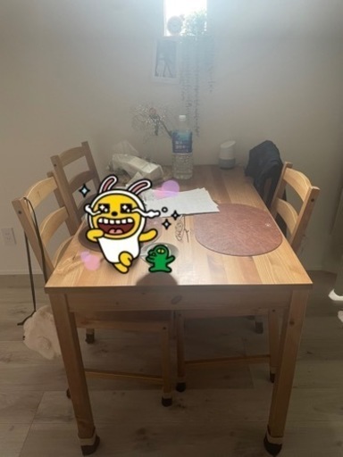 イケア4人食卓セット