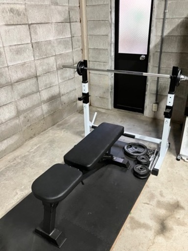 値下げしました。ベンチプレス、ダンベルのセット