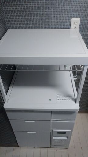 レンジ台 レンジボード エムケー CB-338W キャビー 米びつ付