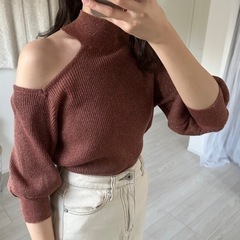 who's who Chico🧶ワンショルニットの画像