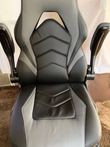 （新品☆未使用品）サンワサプライ　ゲーミングオフィスチェア　SNC-L20GY