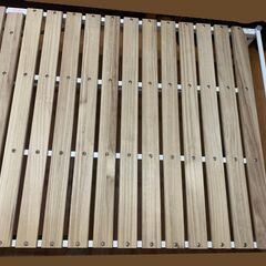 【美品】すのこ折りたたみベッド (シングル)の画像