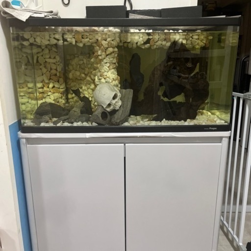 90cm 水槽　オーバーフロー　棚付き