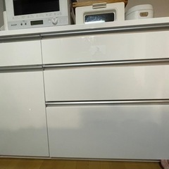 ニトリ キッチンカウンター   (ホワイト)