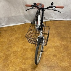 Topone 20インチ 折りたたみ自転車 6段変速ギア付き パールホワイトの画像