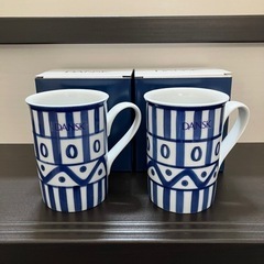 新品未使用 ダンスクDANSK アラベスク ペア マグカップ 箱付