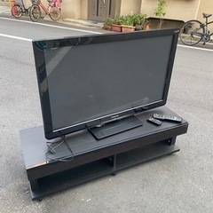 ? 大阪市内配達設置無料 ?40インチテレビ　テレビ台スピーカー付き??保証有り
