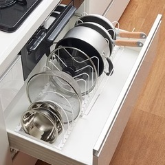 【新品未開封】ざる・ボウル・フライパンスタンドL