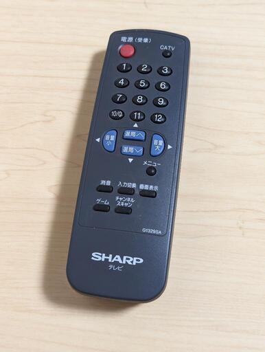 SHARPシャープ リモコン G1389SA 中古品(テレビ・ビデオなどに適合）